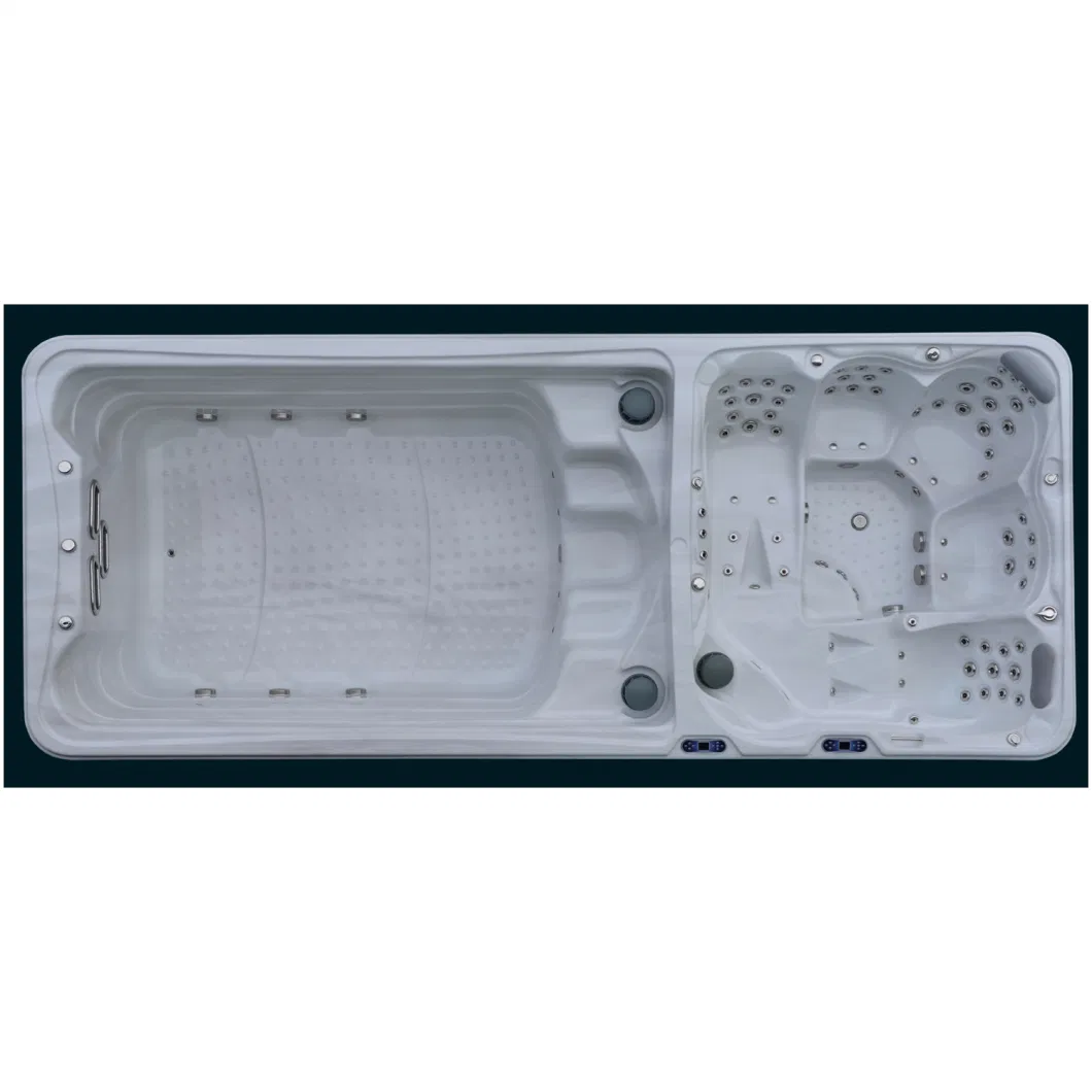 Acrylic 5.8m Dual Zone Swim SPA with Massage Tub